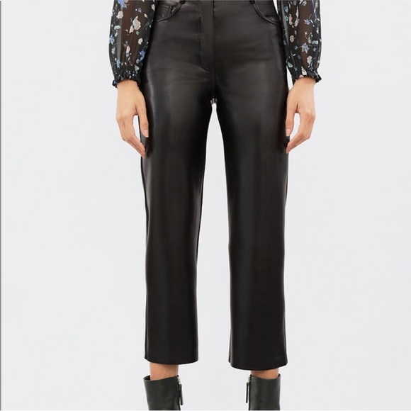 NWT Wilfred Melina Cropped Pant High Rise Straight Leg - Picture 3 of 11